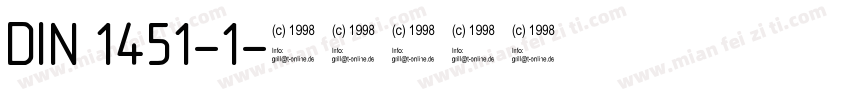 DIN 1451-1字体转换
